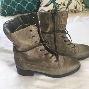 Aldo Army Green Combat Boots